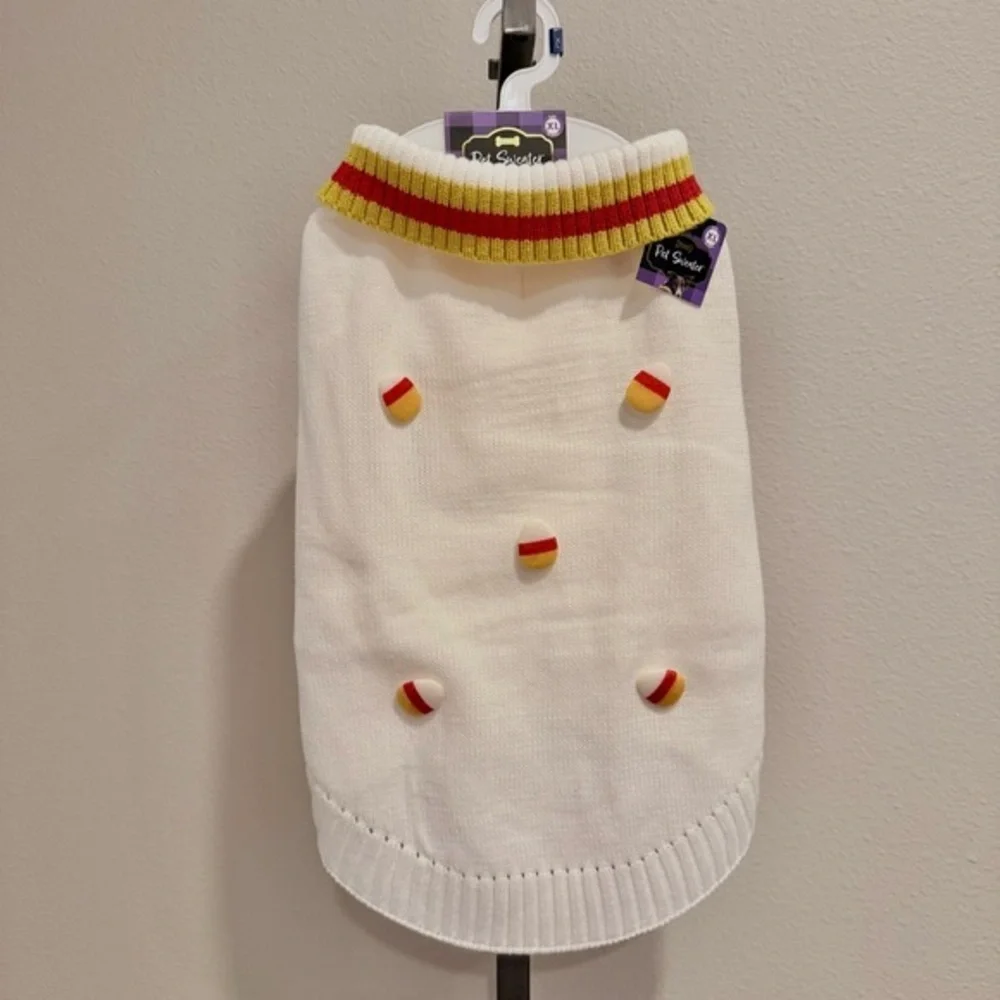 NWT Woof Halloween/ Fall pet sweater size XL